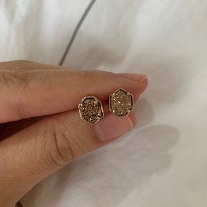 Kendra Scott Rose Gold Studs with Pouch